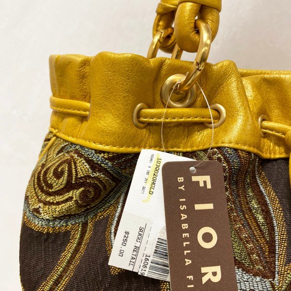 Fiore by Isabella Fiore Gold Corduroy Bag - Picture 6 of 11